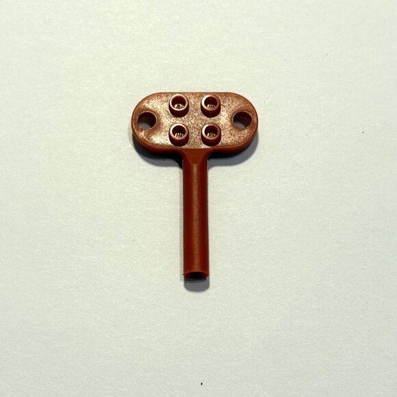 Lego Key - Vintage (1980's) One Red Windup /Turn Motor Key 1 Wind Up (LGP-20) - Picture 5 of 5